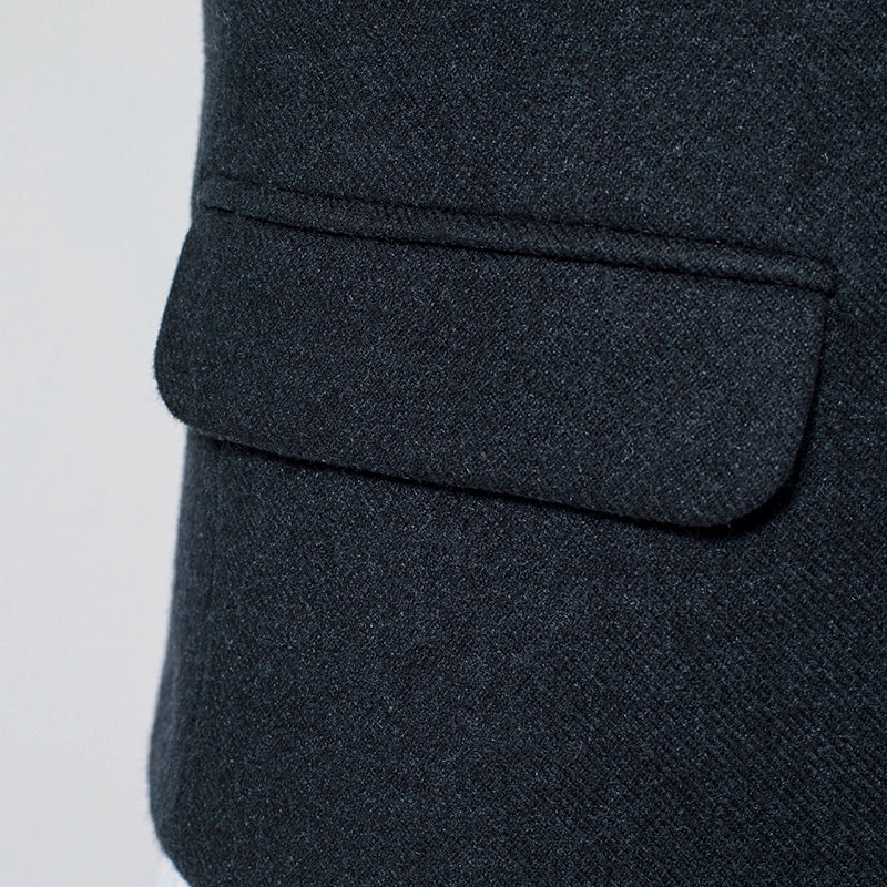 Yiaisafa Men's Business Suit Vest Herringbone V Neck Waistcoat