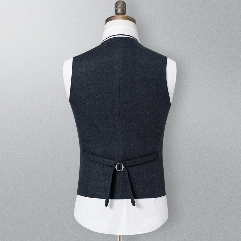 Yiaisafa Men's Business Suit Vest Herringbone V Neck Waistcoat