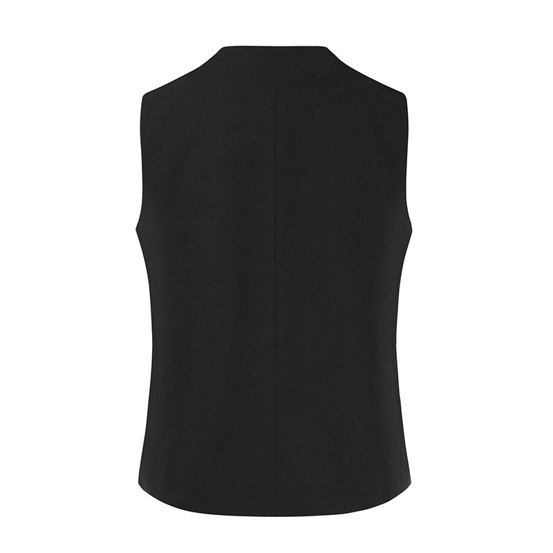 Yiaisafa Men's Casual Suit Vest Vintage Shawl Lapel Waistcoat
