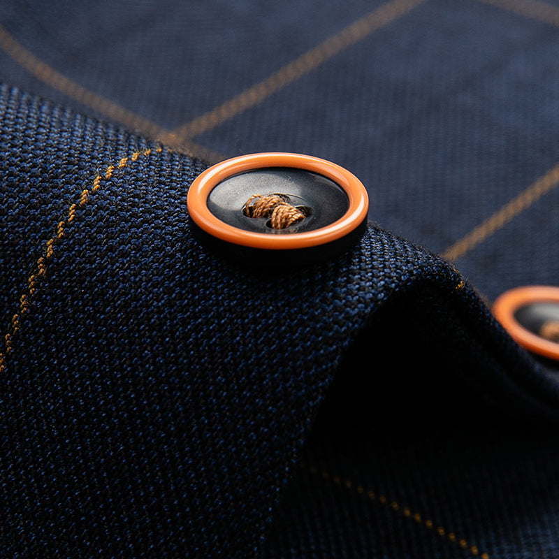 Yiaisafa Men's Formal Suit Vest Plaid V Neck Waistcoat for Wedding