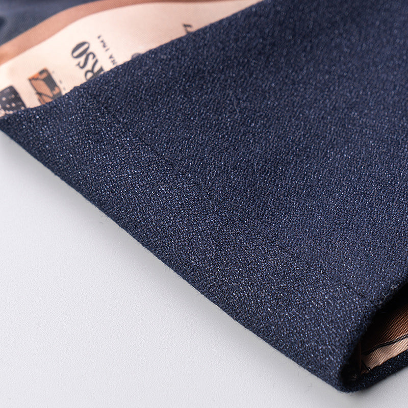 Yiaisafa Men's Business Suit Vest Dark Blue V Neck Waistcoat