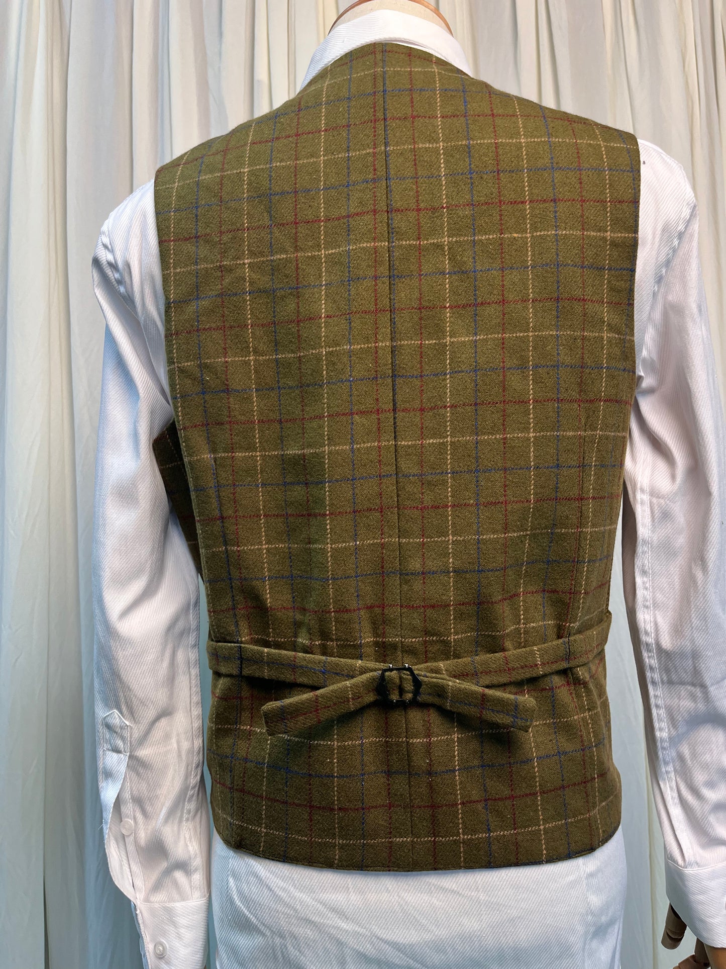 Yiaisafa Men's Vintage Vest Yellow Embroidered Wool V Neck Waistcoat